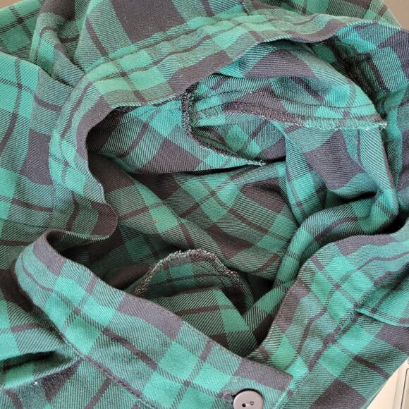 Vintage Tartan Plaid Pants Pleated Preppy Hunt Club Green Holiday Women 9 - Picture 8 of 10